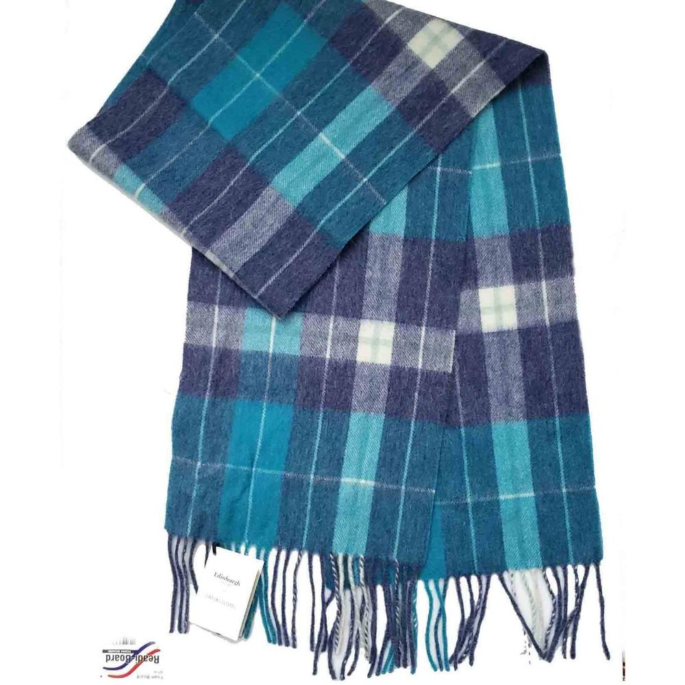 Edinburgh Lambswool Scarf Tartan Plaid Men's